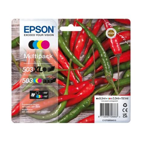 Epson C13T09R94010 Druckerpatrone 4 Stück(e) Original Hohe (XL-) Ausbeute Schwarz, Cyan, Magenta, Gelb