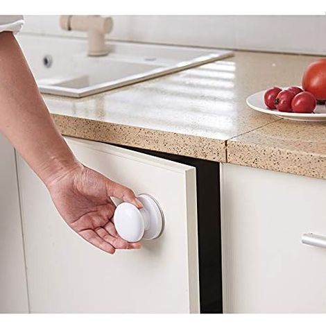 4 pièces poignée sans trou fenêtre armoire tiroir porte armoire adhésif poignée équipement salle de bain meubles poignée cuisine meubles loquet (1/4)