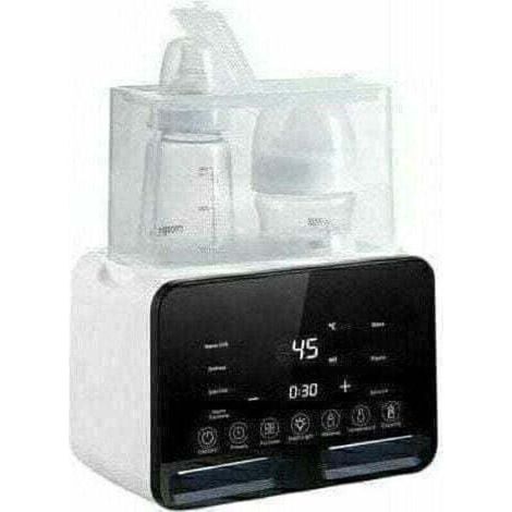 7-in-1 Flaschenwärmer, Sterilisator und Milchwärmer, Schnellauftaufunktion mit Nachtlicht und großem LCD-Bildschirm (schwarz) (1/4)