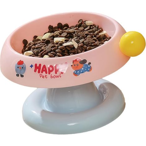 Gamelle surélevée en acier inoxydable avec base antidérapante – design ergonomique pour chats et chiens (1/5)