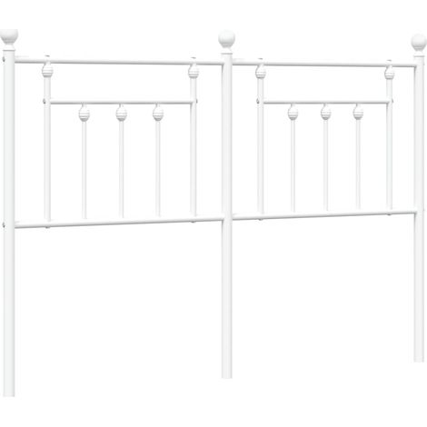 Maison Exclusive - Cabecero de repuesto de metal blanco 140 cm