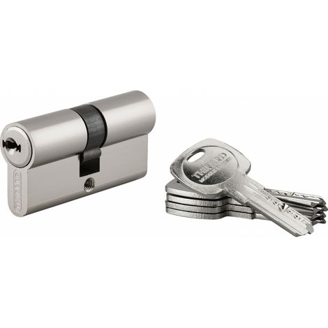 Cilindro europeo TRAFIC 6 30 x 30 mm, nichelato, camma ridotta, 3 chiavi – THIRARD