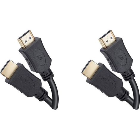 ORION91oficial® - Pack x 2 Cable HDMI 4K - 5 Metros - Soporta 4K 60Hz, UHD, HDR, ARC, Ethernet, Cable HDMI para TV, PC, PS5, Xbox, Switch, Negro, Nylon Trenzado, Ideal con PS5, PS4, Monitor PC - spazi