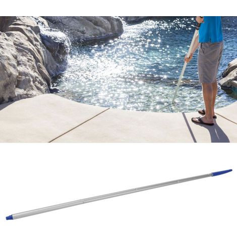Perche télescopique Aluminium 5 Sections 118cm Maniable - Pôle de Nettoyage pour Piscine avec Accessoires 5 Pièces