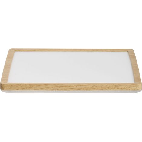 LED Ceiling Light Light Brown Synthetic Square 30 cm LED Panel Light Flush Ceiling Mount Light with Remote TIVORA (1/5)