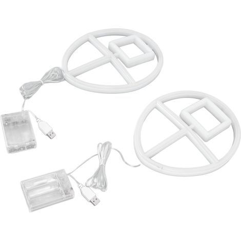 Enseignes lumineuses LED néon, étanches IP45, double alimentation, isolation basse tension, veilleuses néon pour chambres, rose et blanc chaud (1/5)