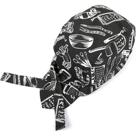 Toque de Chef en Coton Respirant pour Cuisine, Style Tendance, Tour de Tête Ajustable, Homme Femme (1/5)