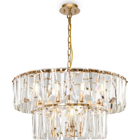 Lampadario Maytoni Puntes oro cristallo Ø68 12xE14 (1/4)