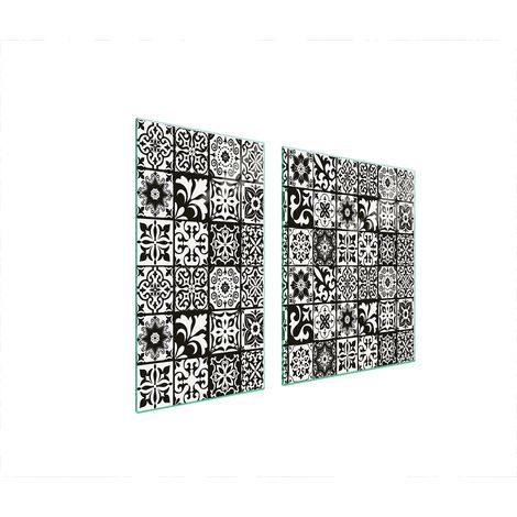 GLASSCHUTZPLATTE FÜR HERD 90x52 MOSAIK