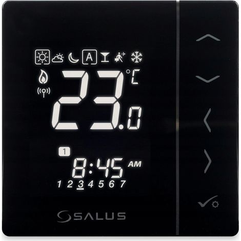 Salus Régulateur de température numérique 4 en 1 VS10BRF - Sans fil - Précision - Programmable (1/5)