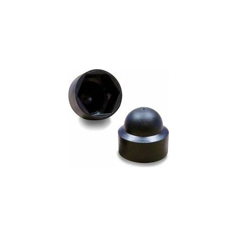 Paquete de 100 caché-vis écrou de protección M8 – Polyéthylène noir résistant aux UV – Clé de 13 mm para instalación rápida