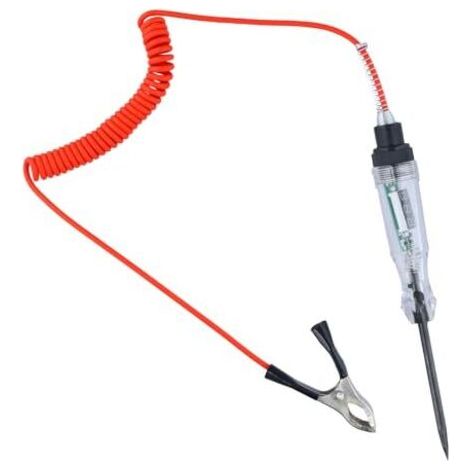 Testeur de Relais Automobile Stylo Tension 3-120V DC Électrique avec Voyant Numérique LED Fil à Ressort Rétractable Batterie pour Auto, Voiture, Camion, - (1/5)