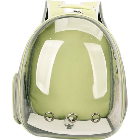 1 Sac À Dos Transport Chien Chat Nylon Ventilation 3 Côtés Fenêtre Transparente Randonnée Voyage (1/5)