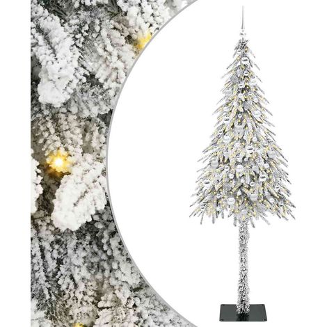 Albero di Natale Bianco 210 cm PE e Acciaio vidaXL (1/5)