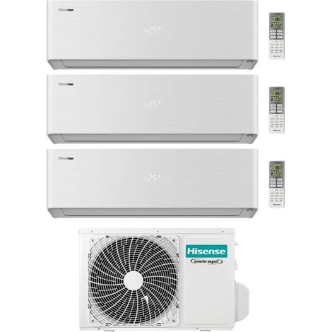 Hisense Climatizzatore Energy Pro X Trial Split 9+9+18 con 5AMW105U4RQC Inverter Wi-Fi R-32 Classe A++