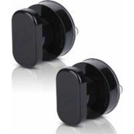 2 Piece Suction Cup Door Handle, Suction Cup Pull Handle, Suction Cup Handle Bay Window Handles with Strong Suction Cup for Bathroom Cupboard Drawer Glass Mobility Handle Pulls Black (1/4)