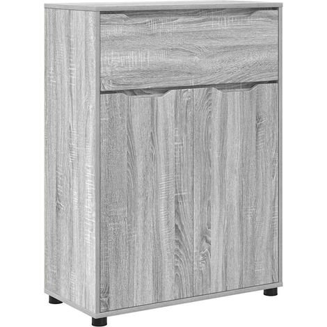 Badezimmerschrank mit Regal Graues Sonoma 72,5 x 36,5 x 100 cm vidaXL
