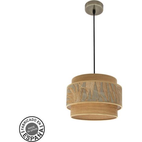 Colgante Samoa 1xe27 Cuero/camel Regx30d