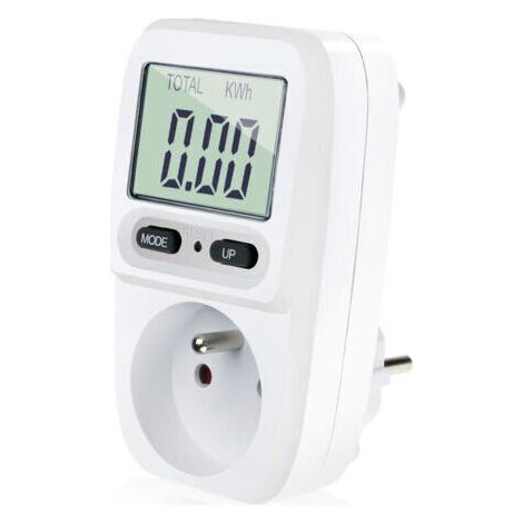 Wattmeter, Netzstromzähler, Energieverbrauchsmesser, Leistungsregler mit LCD-Anzeige, maximale Leistung 3680 W