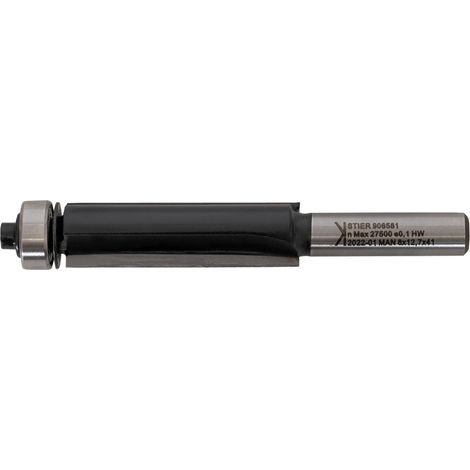STIER Bündigfräser HW 8 mm Durchmesser 12,7 mm NL 41 mm (1/5)