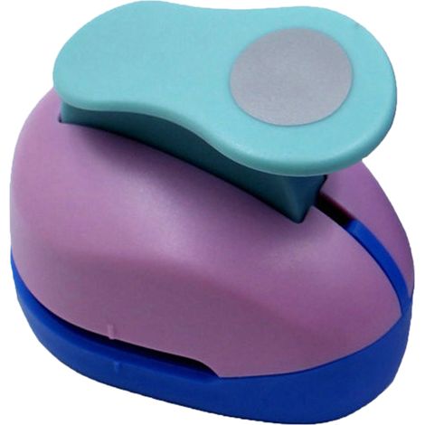 Machine à embosser manuelle 38mm ronde pour enfants, design à levier unique, économie d'effort, utilisation simple pour DIY. (1/5)
