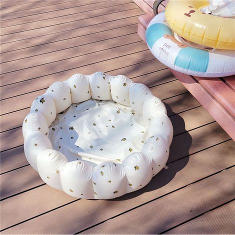Piscine gonflable 90 cm en PVC - Jolie piscine gonflable - Baignoire gonflable - Douche pour l'extérieur, la maison, le balcon, les fêtes aquatiques d'été (1/4)