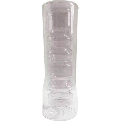 Vase de Plantes Hydroponiques Vitre Rose Style 6 - Réceptacle de Décoration Moderne pour Salon et Chambre (Hauteur: 25cm) (1/5)