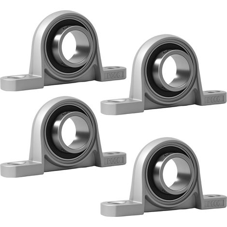 4 Stück Vertikale Stehlager, Flanschlager 30mm Innendurchmesser Gehäuselager Lagerbock Zinklegierung Kugellager Stehlager für 3D Drucker, Druckmaschinen, Achse Welle Maschine (1/5)