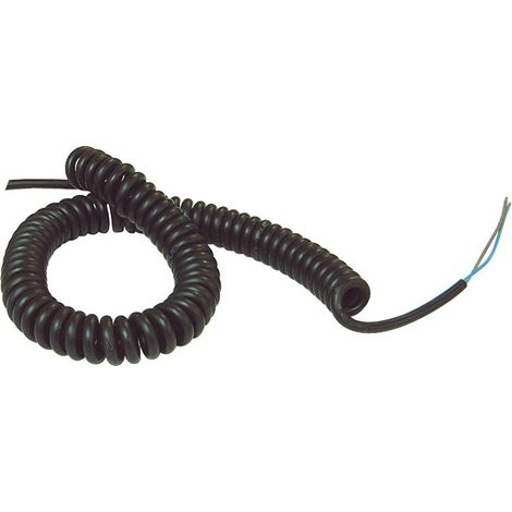Maxter – Cordon spiralé 5 conducteurs 5x0,5 mm² – Longueur 5 mètres – Souplesse optimale – Pour installations temporaires