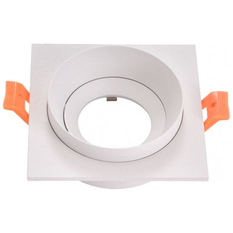 FAB 14358CU01  Incasso Orient.son Doong 1xgu10 Quadrato Bianco 1,5x9,2x9,2 Cm 8 Cut.c / Portalampada