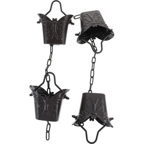 Coupe de vin papillon chaîne de pluie 3.3 pieds jardin décoration de l'eau (1/5)