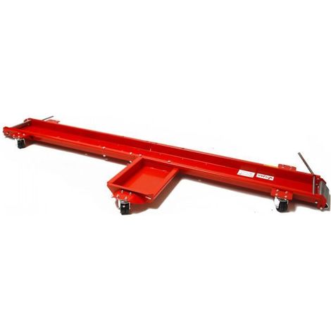 Dema – Rail de rangement moto 567 kg – Longueur 1950 mm – Support latéral jusqu'à 480 mm – Pour motos avec béquille latérale
