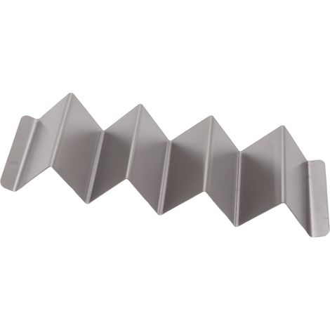 Support à Tacos en Acier Inoxydable Forme Ondulée, Porte-Coquille pour Cuisson au Four et Grill, Lot de 2 (1/5)