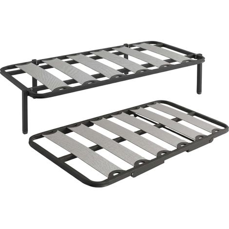 Somier Cama Canguro Tubo 40x30 mm Patas Plegables y Ruedas Incluidas (90x190 cm)