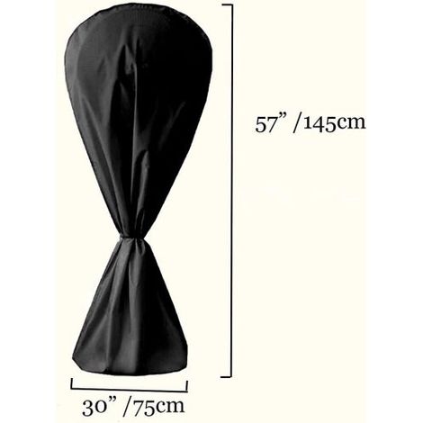 Fan Cover Waterproof and Dustproof for Electric Fan Indoor and Outdoor - Black (1/4)