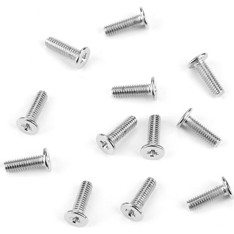 100 vis M2.5 inoxydable tête plate, pièces de fixation pour réparation mécanique, lot de 100, dimensions M2.5105, visserie acier inoxydable. (1/5)