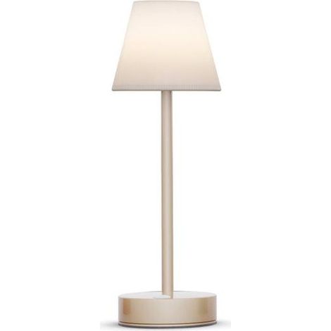 Akku Außenleuchte LED Touch Dimmer 32 cm hoch IP44 in Messing 4000 K kabellos tragbar Deko Tischlampe außen Balkon Terrasse (1/2)