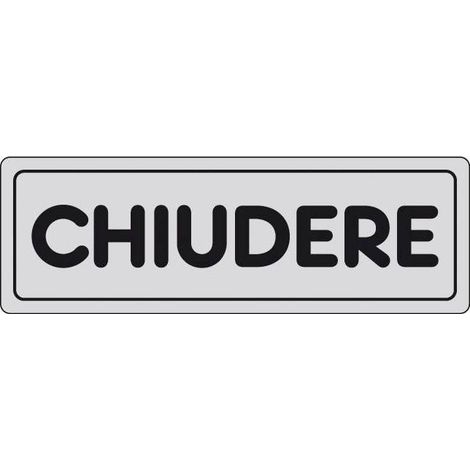 ETICHETTA ADESIVA 150X50 CHIUDERE Q.TA 10