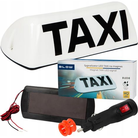 Faro a LED per taxi, interruttore a distanza, segnale magnetico, bianco, 12V, con interruttore (1/5)