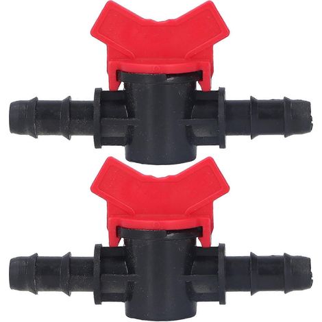 Kit d'accessoires pour vanne de régulation de débit, régulateur d'arrêt d'eau, interrupteur ABS, 12 mm/0,47 po, 2 pièces (1/4)