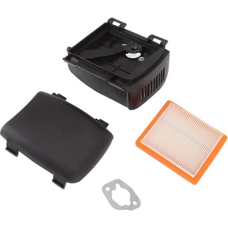 Ensemble de Filtre à Air de Moteur de Tondeuse à Gazon Filtre à Air et Kit de Joint de Base de Couverture Professionnel Haute Précision Ajustement Parfait Exquis pour Le Remplacement pour 14 0 (1/4)