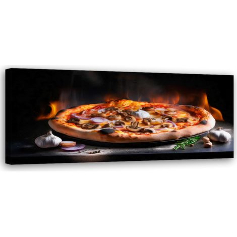 Tableau déco Pizza Food Kitchen Restaurant 90x30 (1/5)