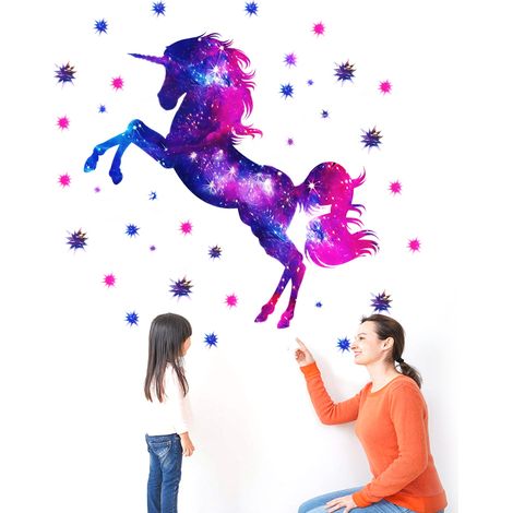 Autocollant mural 3D pour chambre d'enfant DIY, nuit étoilée décorative autocollante pour salon, adhésif mural auto-adhésif. (1/5)