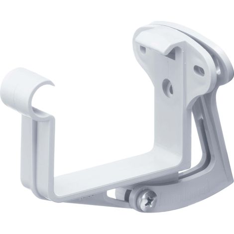 INEFA Stirnbretthalter justierbar, kastenrinne Dachrinnenhalter Dachrinnenzubehör, einfache Montage, Made in Germany - NW68/68mm, 20 Stück Weiß