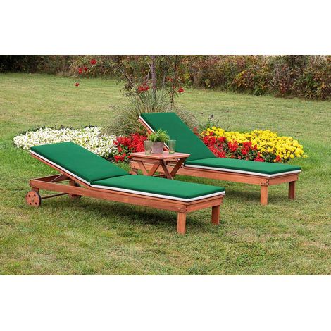 Aktionsliegen Set 5tlg 2 Liegen Aufl Hocker 50x50cm
