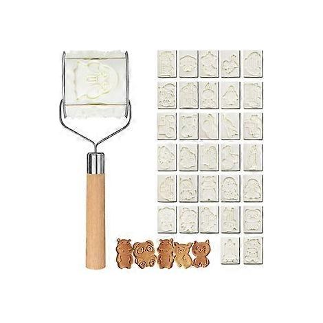 Ausstechformen-Set mit Cartoon-Motiven, Rollform, 32 Kekse, Backformen, leicht zu entformen, für Kinder und Erwachsene (Einheitsgröße)