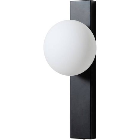 Lindby Lámpara de pared 'Tavrik' en Negro Vidrio