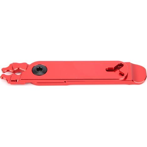 ZTTO Fahrradkettenzange, Kettenschlosszange, Ventilwerkzeug, Reifenheber, 4-in-1-Multitool, Rot (1/5)