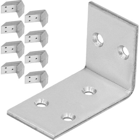 KOTARBAU® Winkelverbinder für Zimmererarbeiten, Edelstahl, verzinkt, 30 x 45 x 25 mm, 100er-Set