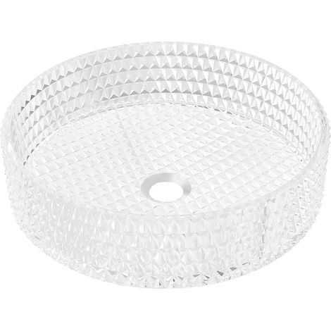Mexen Aura lavabo à comptoir en verre 39 x 39 cm, transparent - 24013900 (1/5)